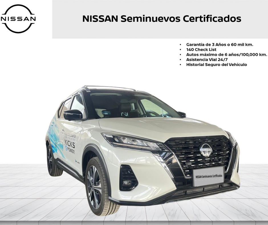 2023 Nissan KICKS 5 PTS E-POWER PLATINUM ELECTA PIEL ADAS RA-17