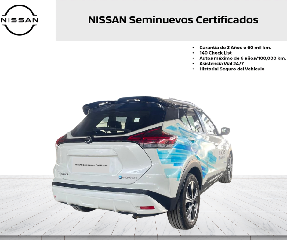 2023 Nissan KICKS 5 PTS E-POWER PLATINUM ELECTA PIEL ADAS RA-17